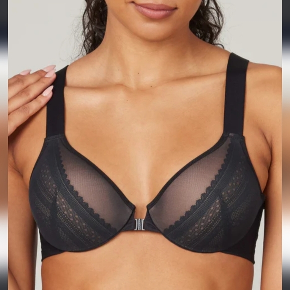 NWT Spanx Bra-llelujah! Illusion Lace Full Coverage Bra Black - Picture 8 of 11